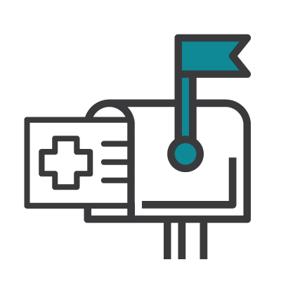 medical mail icon