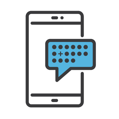 text appointment icon